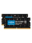 Crucial Classic SODIMM DDR5-5600 - 64GB - CL46 - Dual Channel (2 pcs) - Svart