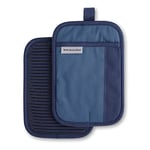 KitchenAid Beacon Pot Holder Set, 7"x10", Navy/Ink Blue