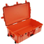 PELI 1615 Air Valise de Protection allégée à roulettes pour Équipement Photographique, résistante à l'eau et à la poussière, capacité de 71L, fabriquée aux États-Unis, sans Mousse, Couleur: Orange