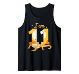 I Am 11 Years Old Bearded Dragon Reptile 11th Birthday Tank Top