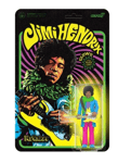 Jimi Hendrix Reaction Figures -  Blacklight Are You Experienced  Super 7 - NEW