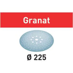 Abrasifs Granat FESTOOL pour ponceuse Planex - Grain 180 D.225 - Boîte de 25