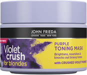 John Frieda Violet Crush Purple Toning Hair Mask for Blonde Hair 250 ml Purple