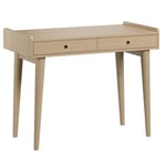 Bureau 2 Tiroirs décor Chêne L96 cm - Retro