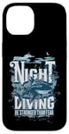 iPhone 14 Night Diving Scuba Diving Gear Shark Stronger Than Fear Case