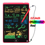 Tablette graphique numérique à écran LCD pour enfants,tableau d'écriture,tablette à dessin,bloc-notes électronique,jouets cadeaux,8.5 pouces,12 pouces - Type Red 12in color