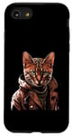 Coque pour iPhone SE (2020) / 7 / 8 Chat du Bengale Orange Thug Cat Gangster Cat Gangster Life