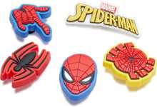 Crocs Unisex's Spider-Man 5 Pack Shoe Charms, One Size