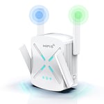 Répéteur WiFi 6 Puissant, Repeteur WiFi avec Port Gigabit, Amplificateur WiFi Couvre jusqu'à 185m², Double Bande 5G & 2.4GHz WiFi Extender, AX1800 WiFi Booster Compatible avec Toutes Les Box Internets