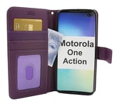 New Standcase Wallet Motorola One Action (Lila)