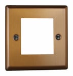 Varilight XYG2.BZ Urban Brushed Bronze DataGrid Plate (2 DataGrid Spaces)