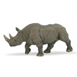 Papo- Rhinocéros Noir LA Vie Sauvage Animaux Figurine, 50066, 5cm