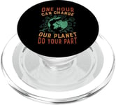 One Hour Can Change Our Planet Do Your Part - Earth Day PopSockets PopGrip for MagSafe