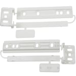 2 x Genuine Zanussi Integrated Fridge Freezer Door Mounting Bracket Fixing Kit