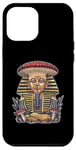 Coque pour iPhone 12 Pro Max Pharaon King Tut Chapeau de champignon égyptien