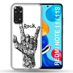 Coque pour Xiaomi Redmi Note 11 / 11S Musique Rock Main