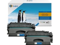 G&G G&G Toner Compatible With Ce505x, Black, 6500S, Nt-Ph505xcu, Hp 05X, For Hp Laserjet P2055d/P2055dn/P2055x, Laserjet Pro 400 M, N