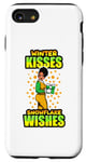 Coque pour iPhone SE (2020) / 7 / 8 Winter Kisses Snowflake Wishes Melanin Queen Pyjama pour femme