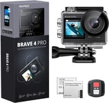 AKASO Brave 4 Pro 4K30FPS Action Camera - 131ft Waterproof Camera with Touch EIS