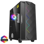 Game Max Black Diamond ARGB LED Tempered Glass ATX Tower Gaming Case