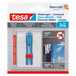 Tesa Klebenagel Powerstrips verstellbar f.2kg Variante: weiß/blau   [1]