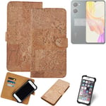 FOR Vivo Y03t SMARTPHONE CASE COVER WALLETCASE CORK