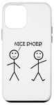 Coque pour iPhone 12 mini Nice Shoes Sarcasme Funny Stickman Stick Figure Sarcastique Pun