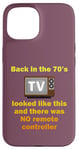 Coque pour iPhone 15 Années 70 Nostalgie Télévision Rétro TV Années 70