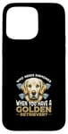 Coque pour iPhone 15 Pro Max Golden Retriever pour filles - Race de chien Golden Retriever