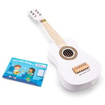 New Classic Toys- Jouet Guitare en Bois, 10346, White, Moyen