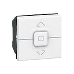 Legrand 077025 Poussoir Mosaic pour 1 Volet Roulant, 500W, Blanc