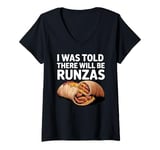 Womens I Was Told There Will Be Runzas Apparel V-Neck T-Shirt