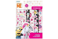 Despicable Me Unicorn Sticker Sheets - Stationery Pen School Bag Back To Kids