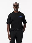 Lacoste Back Print T-Shirt - Black, Black, Size M, Men