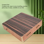 Travel Cajon Box Drum Ebony Portable Cajon Box Drum Percussion Instrument