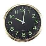 12 Inch Round  Luminous Wall Clock Glow in the Dark Non-Ticking Indoor1036