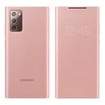 Étui Samsung Galaxy Note 20 Clapet Led View Cover Original rose gold