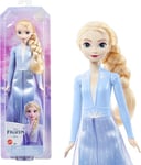 Mattel Disney Frozen Elsa Doll, Frozen Elsa in Signature Clothing, Collectible Fashion Doll, Poseable Doll with Long Blonde Hair, Toys for Ages 3 and Up, One Doll, HLW48