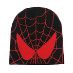 Spider-man Vuxna Unisex Vinter Warm Beanie Hatt För män Kvinnor Superhjälte Spiderman Skid Skull Cap Cosplay kostym Black