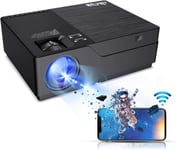 M18 Pro Projecteur Vidéo Natif 1080P, Pr En Charge Wifi Hd Av, Vga, Usb, Hdmi, Compatible Avec Xbox, Ordinateur Portable, Iphone Et Android Pour Affichage Académique Et Home Cinéma (M18 Pro)