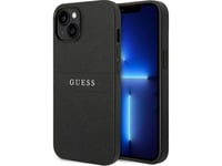 Guess Pu Leather Saffiano Case Für Apple Iphone 14 Max - Black (Guhcp14mpsasbbk)