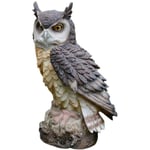 Ej.life - Hibou résine jardin statue décoration hibou sculpture statue décoration intérieur extérieur maison jardin décoration cadeau