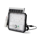 M Ledme Projecteur LED solaire Aras avec capteur 50W couleur lumière neutre (4000k), IP65, éclairage extérieur, pour utilisation dans les jardins, terrasses