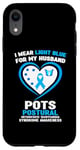 iPhone XR I Wear Light Blue for My Husband POTS Awareness Case