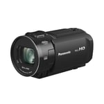 Panasonic HC-V900E-K Full-HD Handheld Camcorder, 2K Video, 25mm F1.8 Wide-Angle Lens, Touchscreen, 24X Optical Zoom, Hybrid OIS+, HDR, Zoom Mic, Black