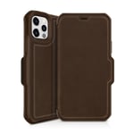 Itskins iPhone 12 Pro Max Hybrid Folio Case - Leather - Brown