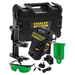 Niveau laser multiligne X3G-360° vert Fatmax® avec 1 batterie intégrée en coffret - STANLEY - FMHT1-77356