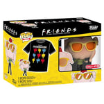 Funko Pop! & Tee: Friends - Monica With Turkey With Turkey - Small - (S) - T-Shirt - Clothes With Collectable Vinyl Figure - Gift Idea - Toys and Short Sleeve Top for Adults Unisex Men and Women