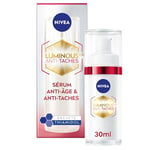 NIVEA Luminous 630 Sérum Anti-Âge & Anti Taches (1 x 30 ml), Sérum visage lissant, Soin visage anti-âge au Thiamidol & Acide Hyaluronique, crème hydratante visage