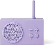 Enceinte Bluetooth Portable et Poste Radio FM, Etanche avec Batterie Rechargeable - Mauve